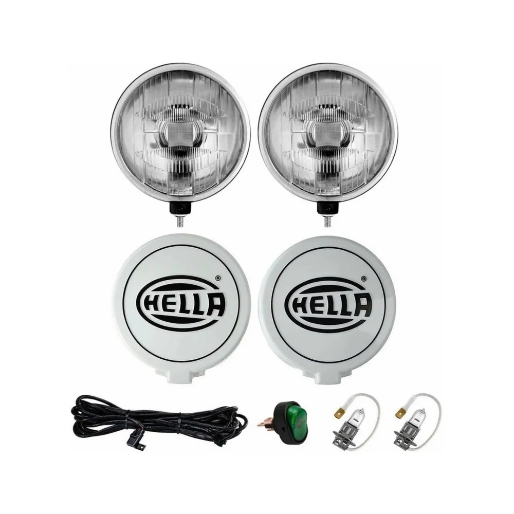 Kit Farol Auxiliar Hella Lente Cristal - HELLA 1F4005750952