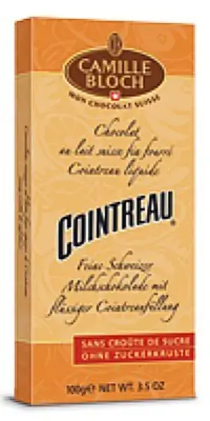 Tab. Choc.lait Fourre Cointreau Camille Bloch | Tab.100g Choc.lait Fourre Cointreau Camille Bloch
