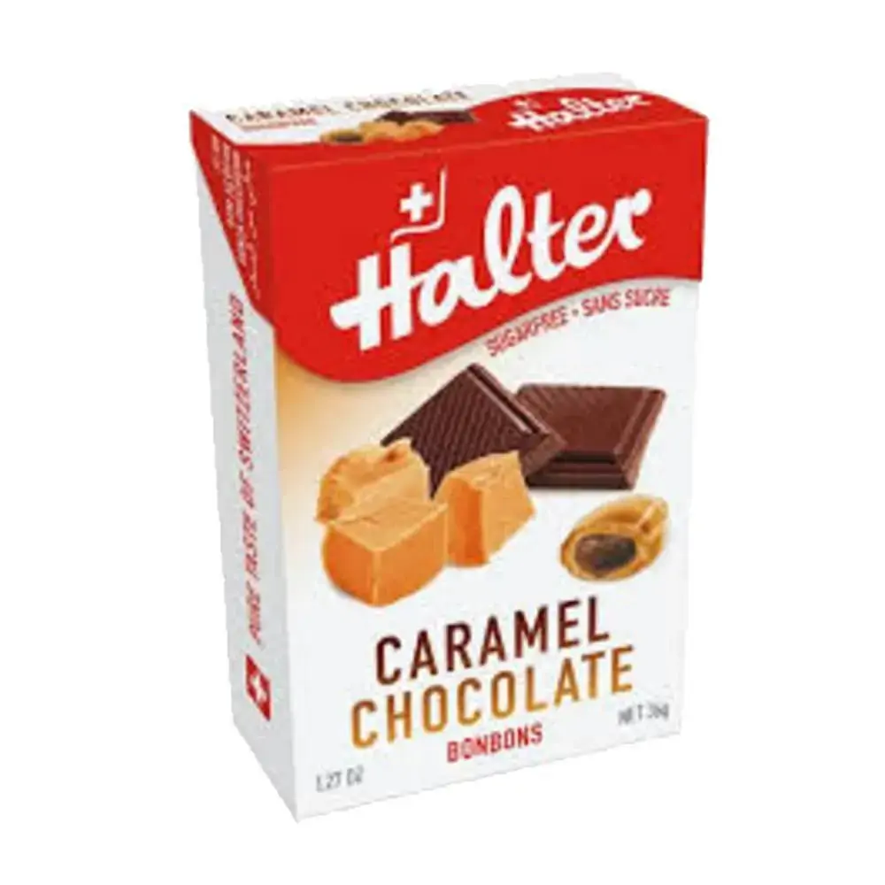 Bala Caramelo Chocolate 36g Halter