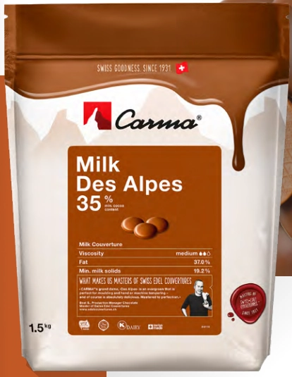 Choco Carma Milk Des Alpes 35 Callets Gt 1,5kg Chmq0golde6z71 Callebaut