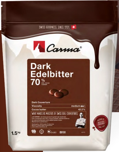 Choco Carma Dark Eldelbitter 70 Callets Gt 1,5kg Chdq028edbie6z71 Callebau