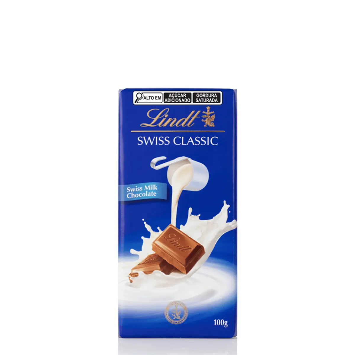 Chocolate Lindt Swiss Classic Barra Ao Leite 100g