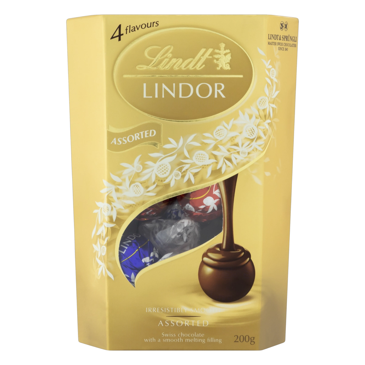 Chocolate Suíço Sortido Recheio Cremoso Lindt Lindor Caixa 200g
