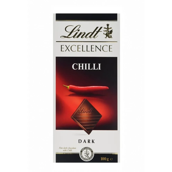 Chocolate Meio Amargo Com Pimenta Lindt Excellence Caixa 100g