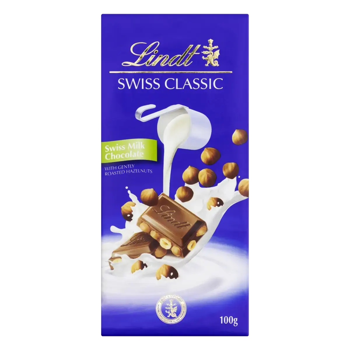 Chocolate Suíço Ao Leite Com Avelãs Lindt Swiss Classic Cartucho 100g
