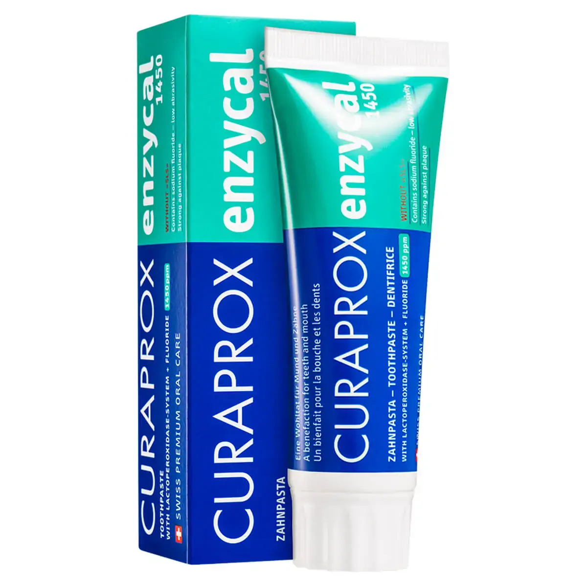 Creme Dental Enzycal 1450 Curaprox Caixa 75ml