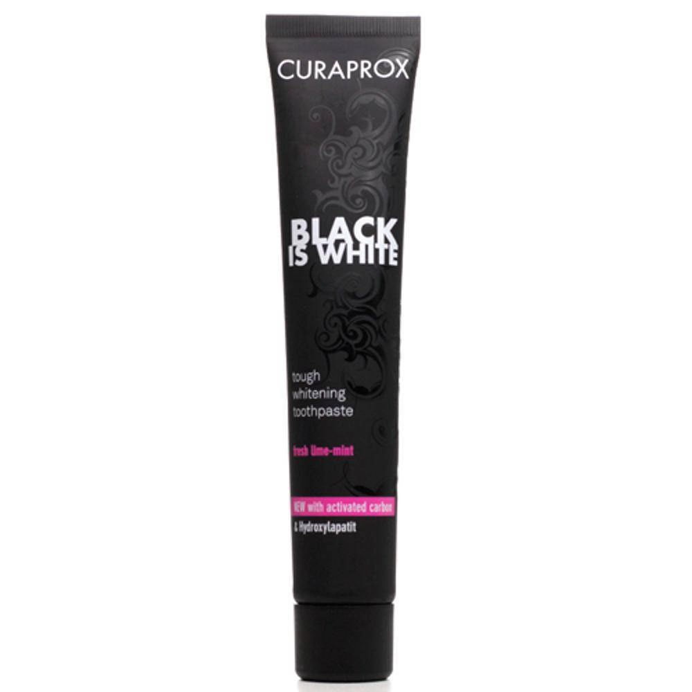 Creme Dental Suiço Black Is White 140g Curaprox
