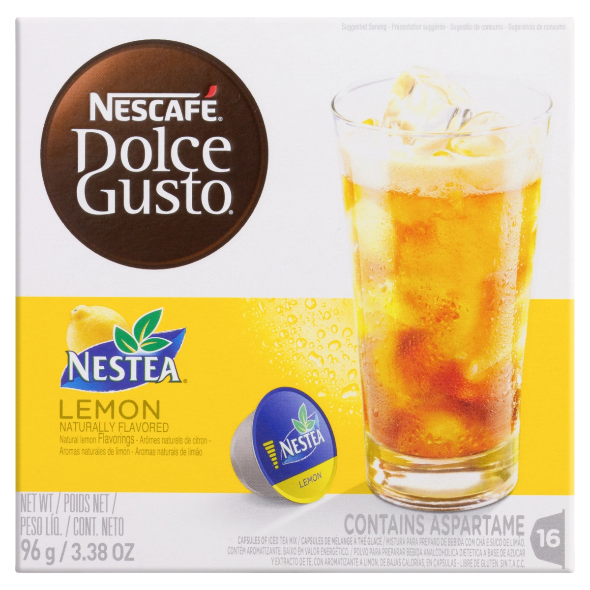 Chá Em Cápsula Lemon Nescafé Dolce Gusto Nestea Caixa 96g 16 Unidades
