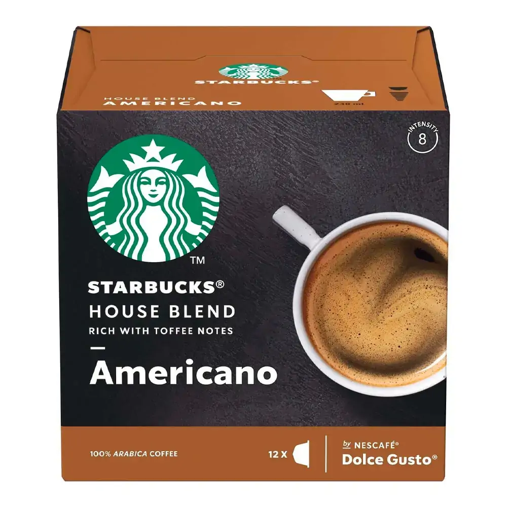 STARBUCKS ® House Blend by NESCAFÉ ® Dolce Gusto ® Torra Média 12 Cápsulas