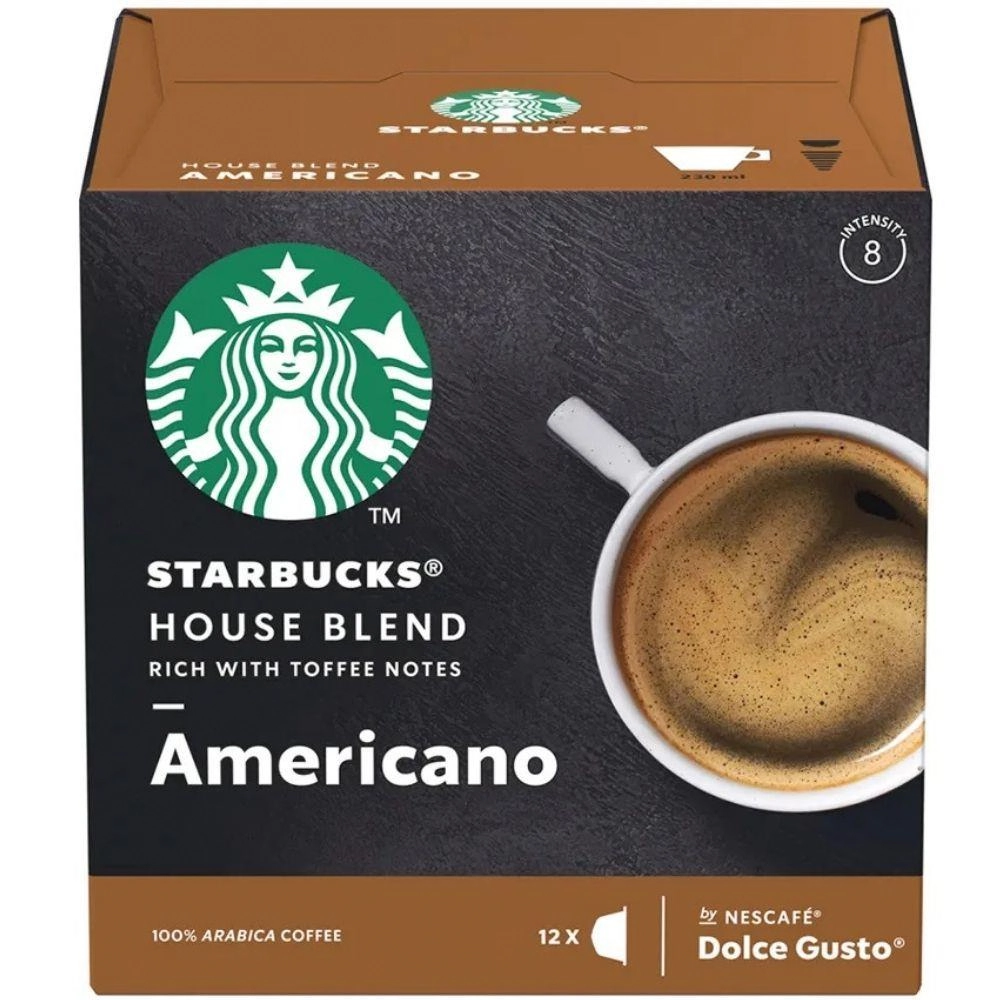 Café Em Cápsula Torrado E Moído Americano Starbucks House Blend Caixa 102g 12 Unidades