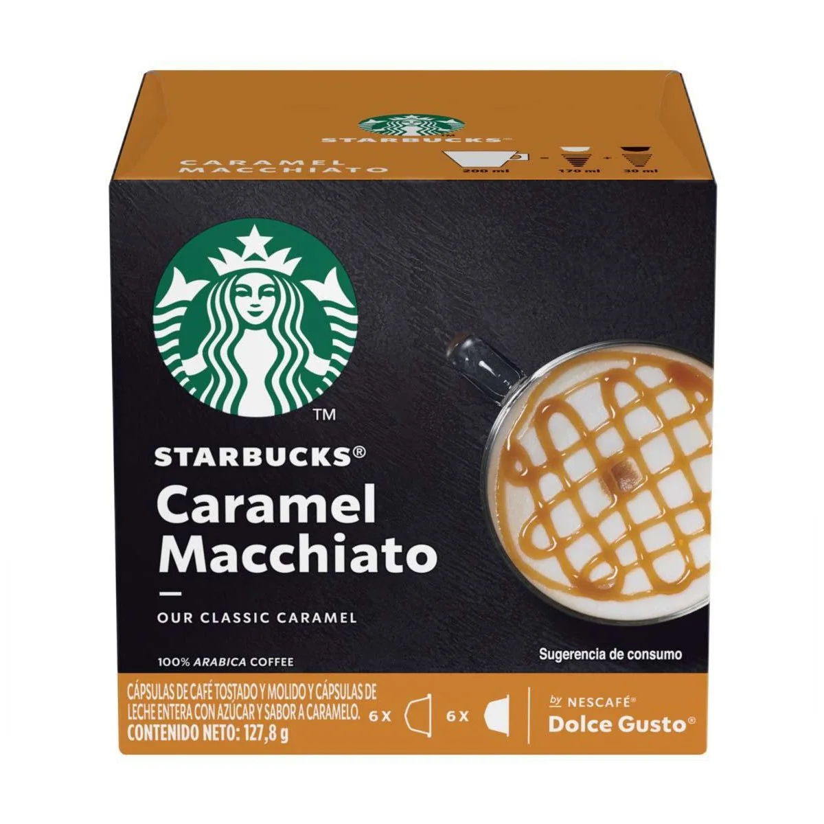 Café em Cápsula Starbucks Caramel Macchiato by Nescafé Dolce Gusto - 12 Cápsulas