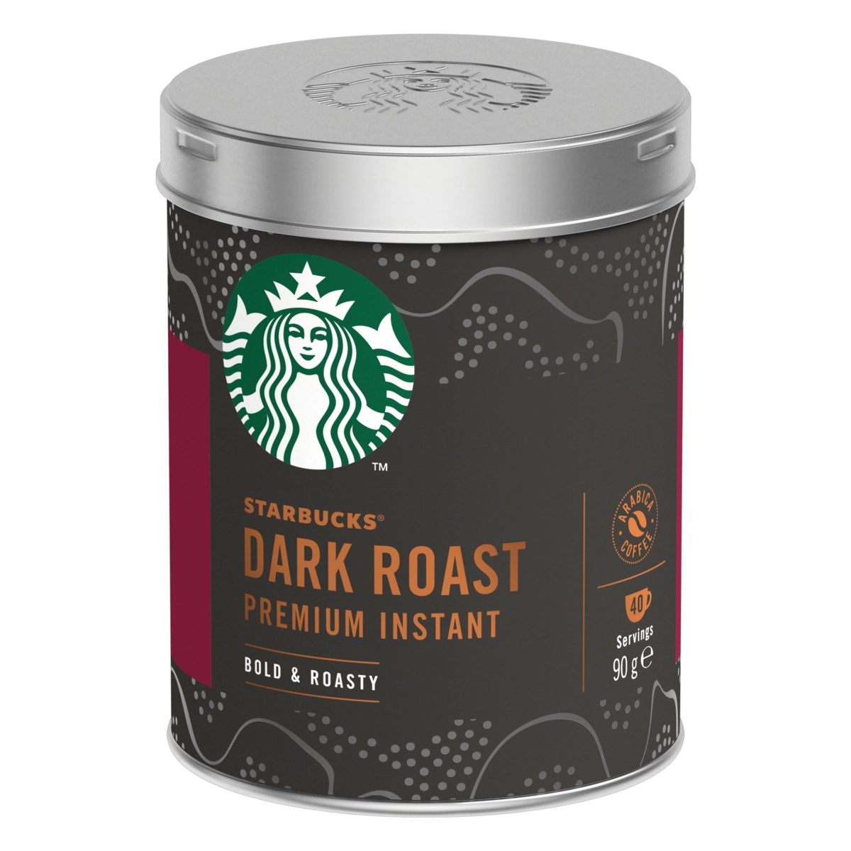 Café Solúvel Starbucks Dark Roast Premium Instant Lata 90g