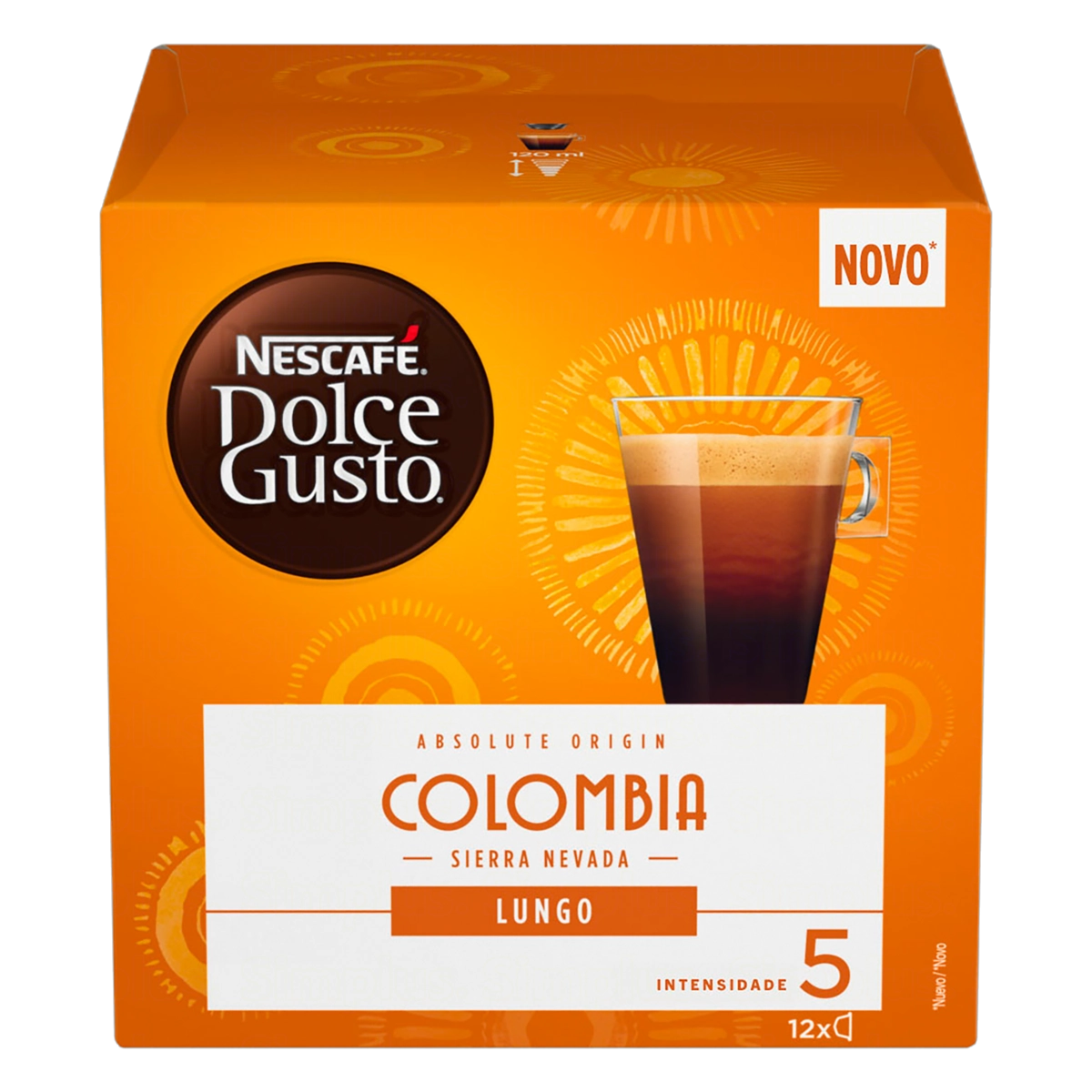 Café Em Cápsula Lungo Colômbia Nescafé Dolce Gusto Absolute Origin Caixa 84g 12 Unidades