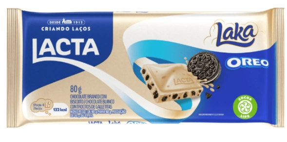 Chocolate Barra Lacta Oreo 80gr