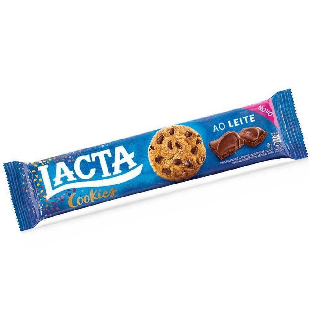 Bisc Lacta Cookie Ao Leite 80g