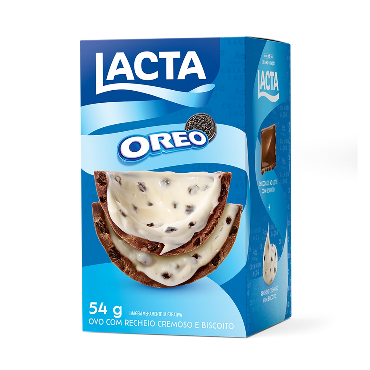 Ovo de Chocolate ao Leite Oreo Lacta Caixa 54g