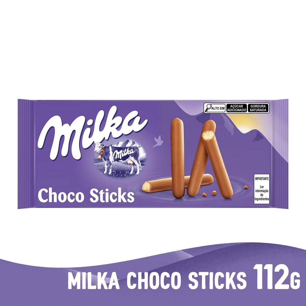 Choc Milka 112g Lila Stix