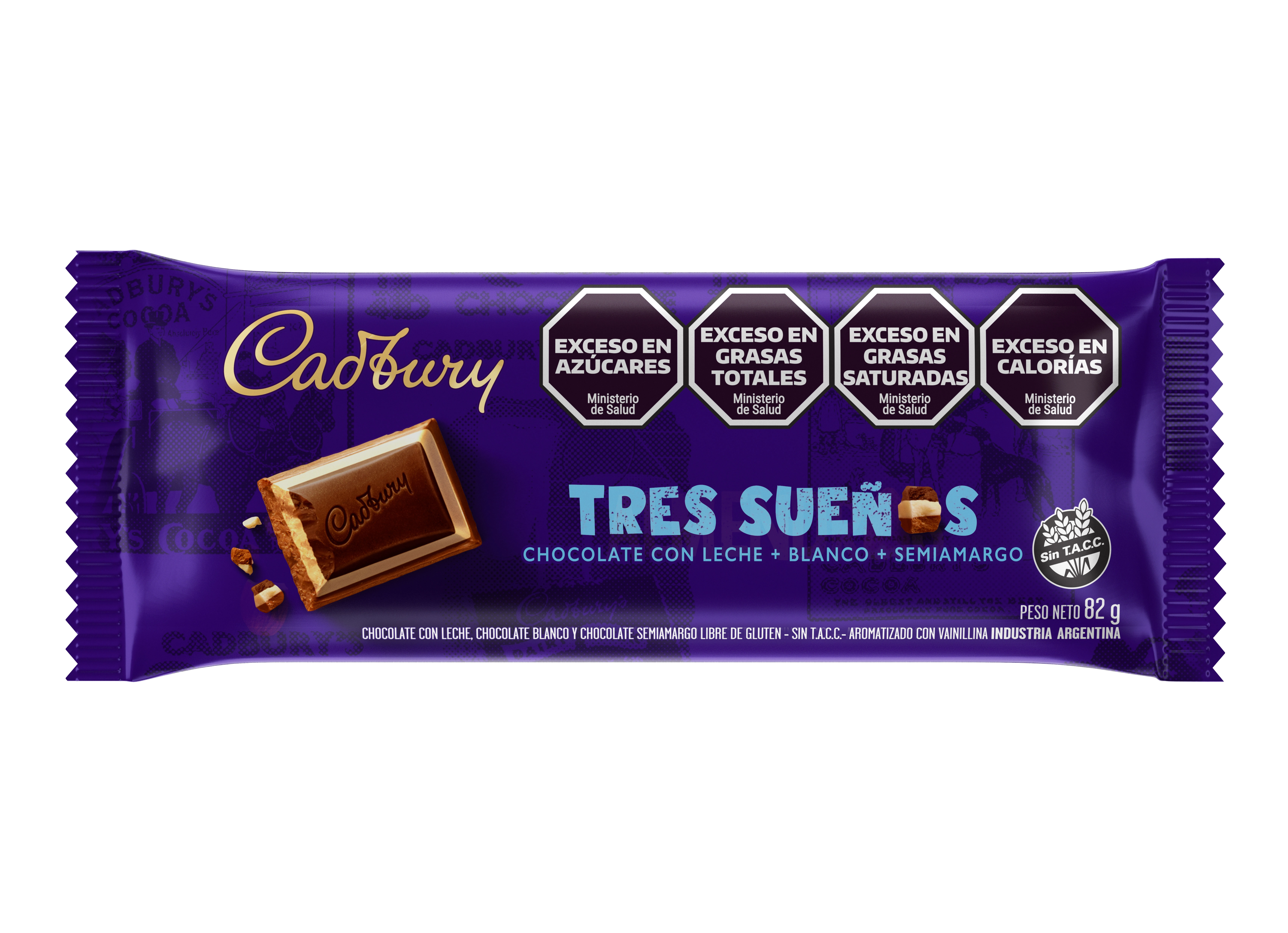 Choc Cadbury Mix Tres Suenos 82g