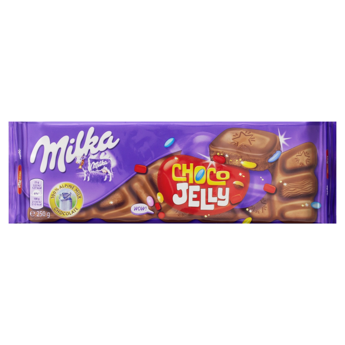 Chocolate Ao Leite Com Recheio Milka Choco Jelly Pacote 250g