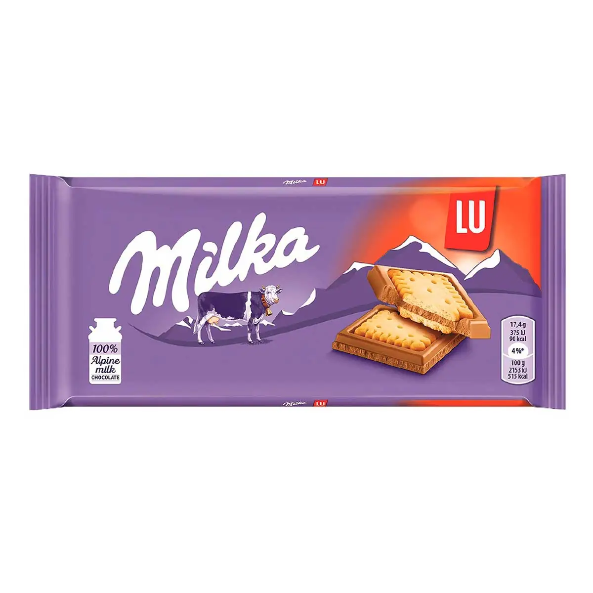 Chocolate ao Leite com Biscoito Milka & Lu 87 g