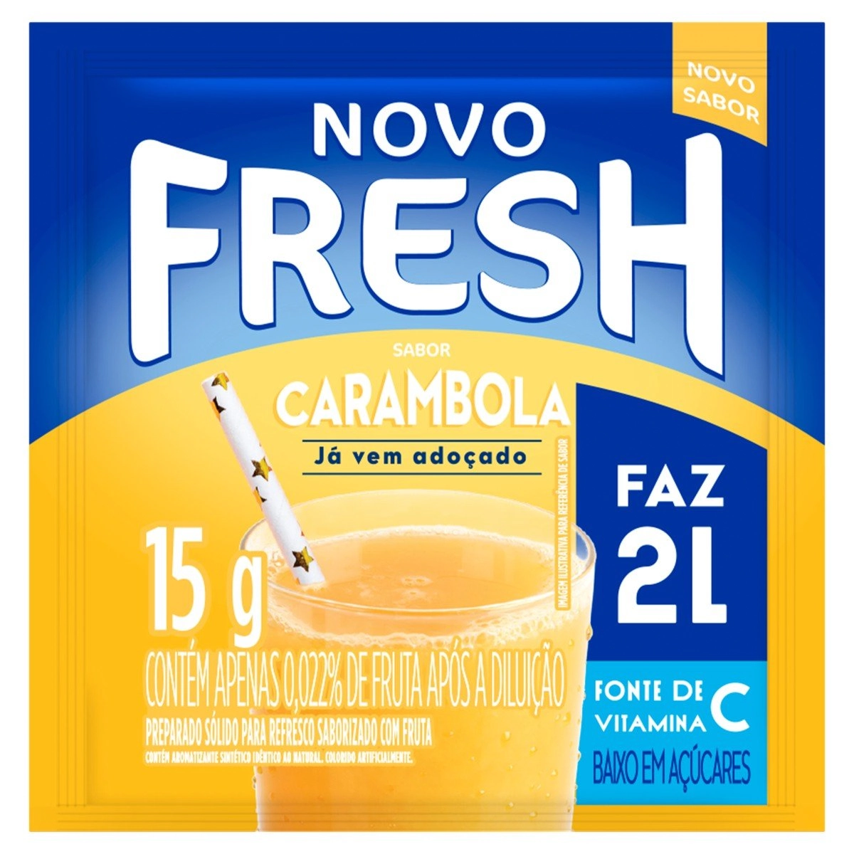 Refresco em Pó Carambola Fresh Pacote 15g