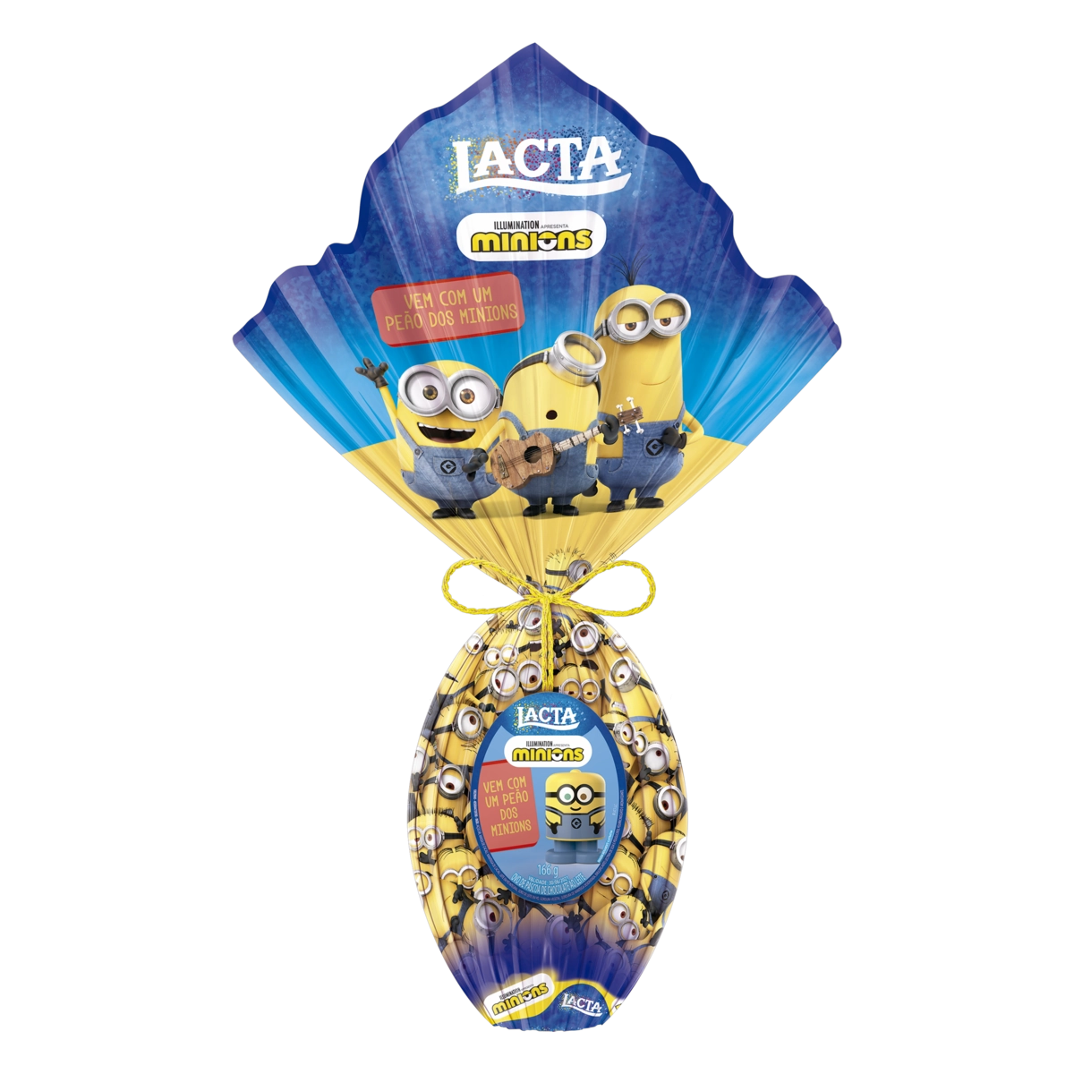 Ovo De Páscoa Ao Leite Minions Lacta 166g Vem Com Peão Dos Minions