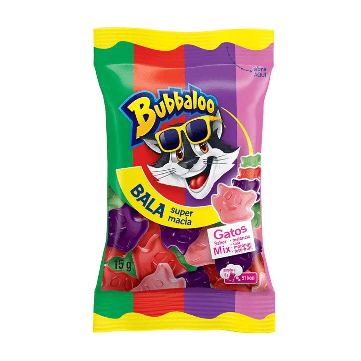 Bala Macia Bubbaloo Mix 15g