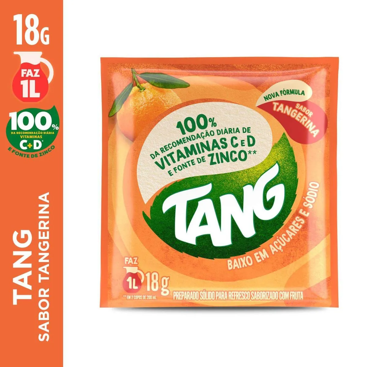 Refresco em pó Tang Tangerina 18g