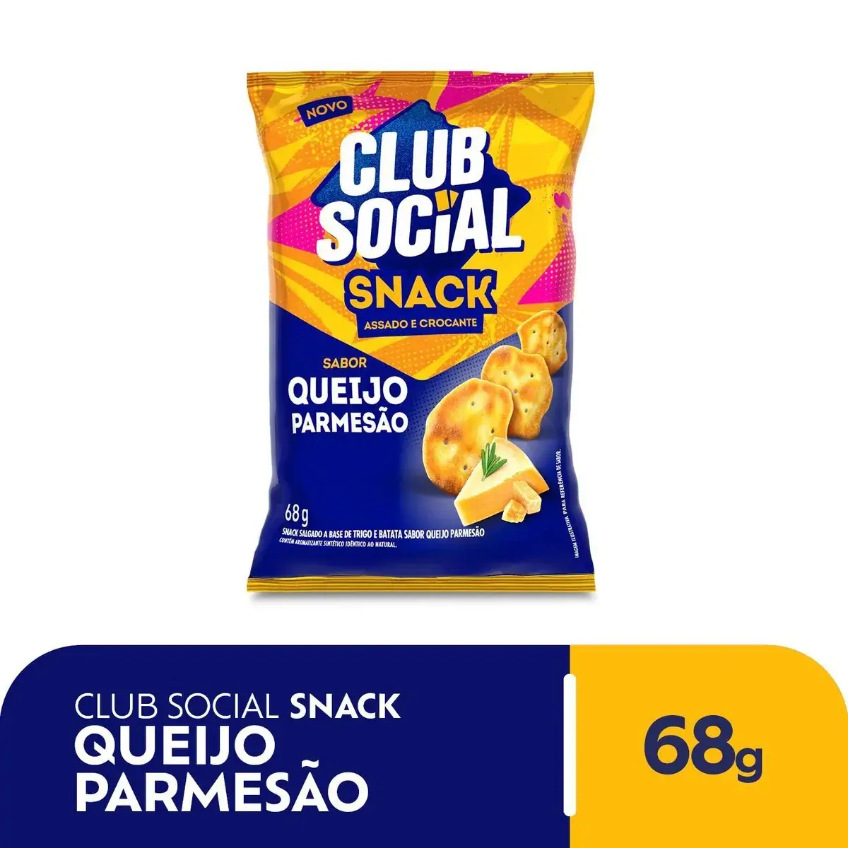 Club Social Snack Assado Parmesão 68g