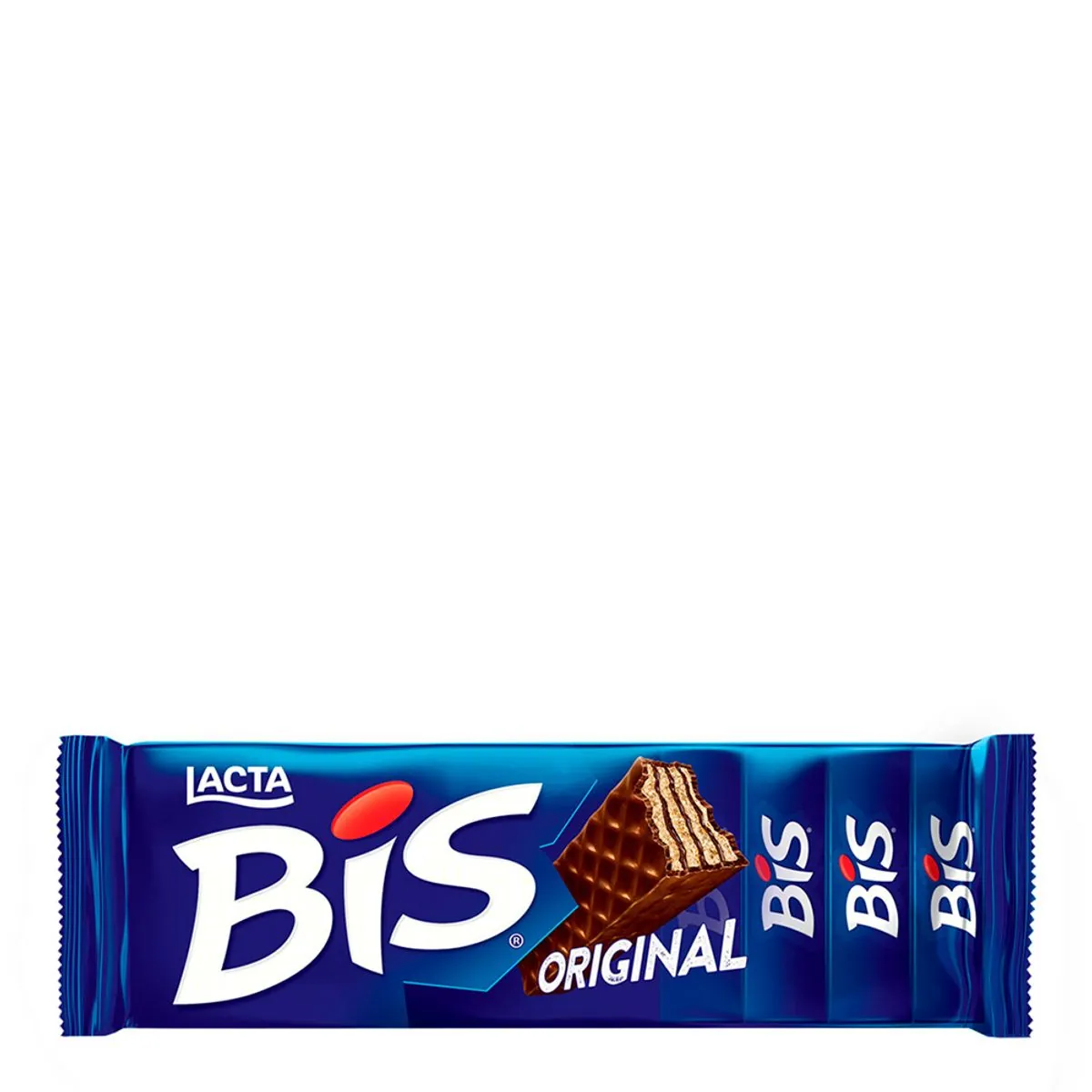 Wafer Recheio e Cobertura Chocolate Lacta Bis Pacote 100,8g