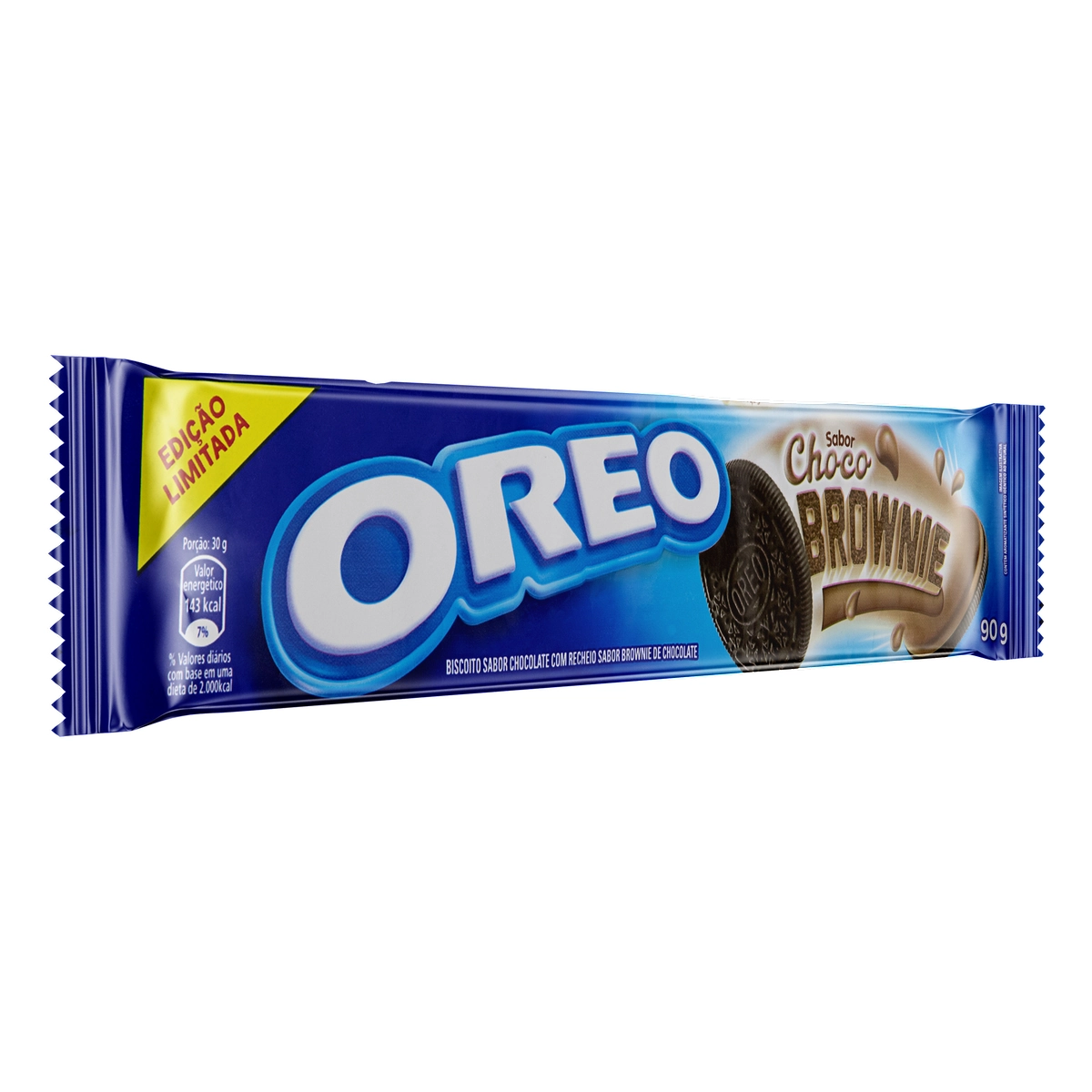 Biscoito Chocolate Recheio Choco Brownie Oreo Pacote 90g