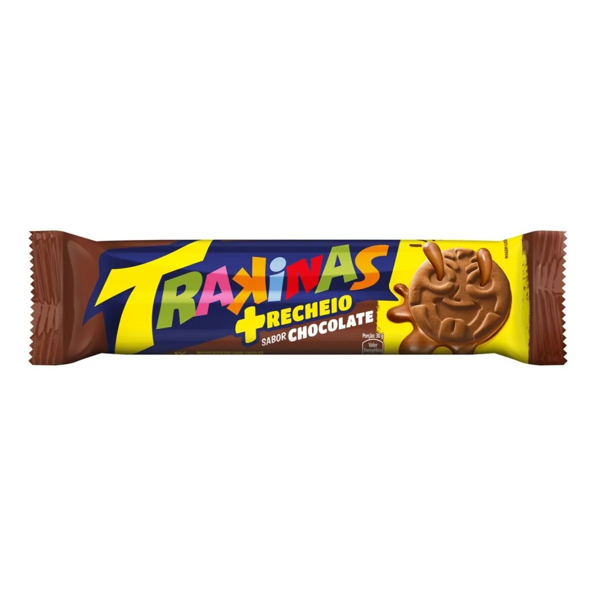 Biscoito Recheado Trakinas + Chocolate 126g