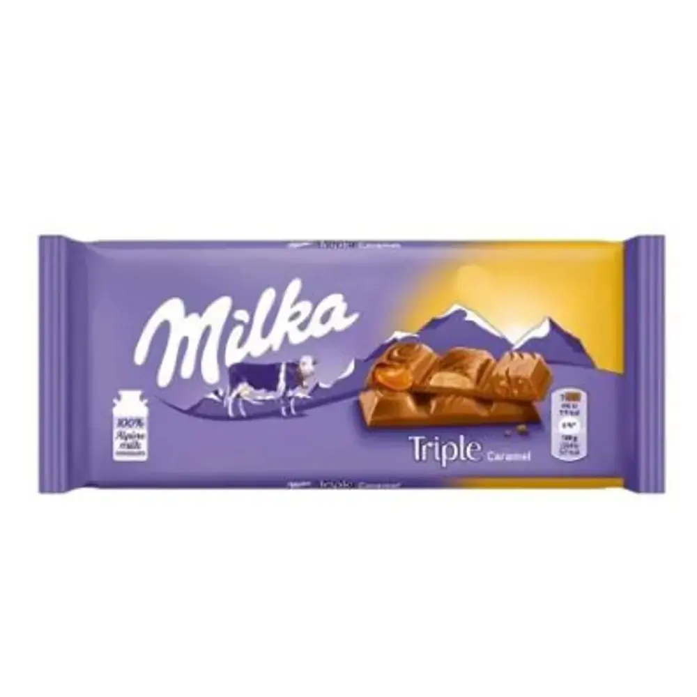 Milka 90gr Triple Caramel