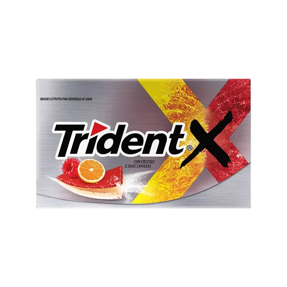 Goma De Mascar Acid Framboesa Zero Açúcar Trident Xsenses Caixa 26,6g 14 Unidades Leve Mais Pague Me