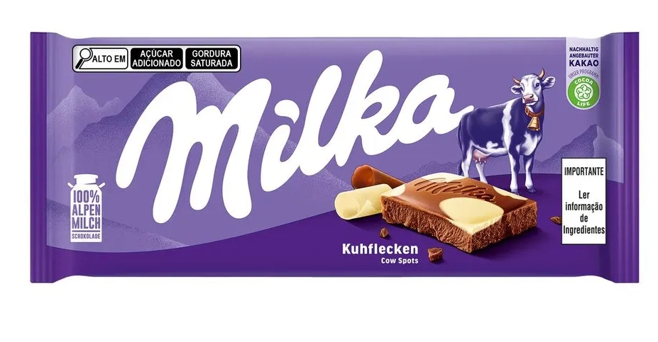 Chocolate Ao Leite Happy Cows Milka Pacote 100g