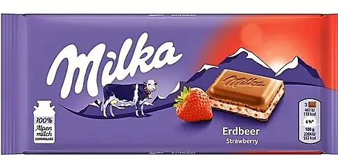 Choc.milka 100g Morango