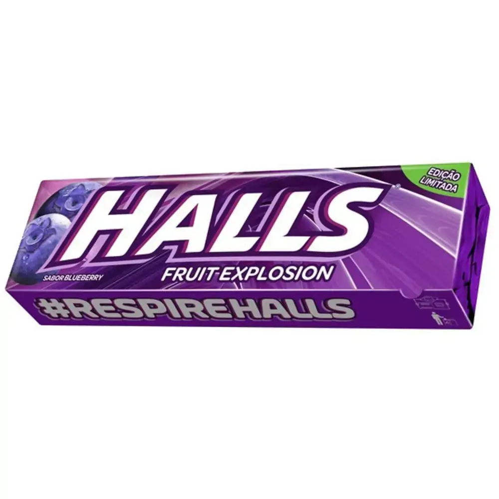 Halls Fruit 37g Explosion Blueberry