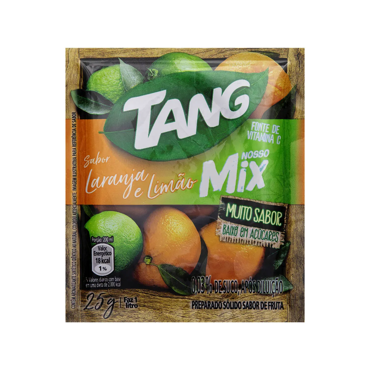 Refresco Em Pó Laranja E Limão Tang Nosso Mix Pacote 25g