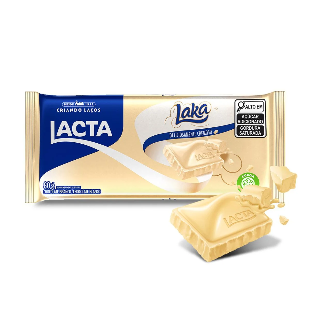 Chocolate branco Laka 80g