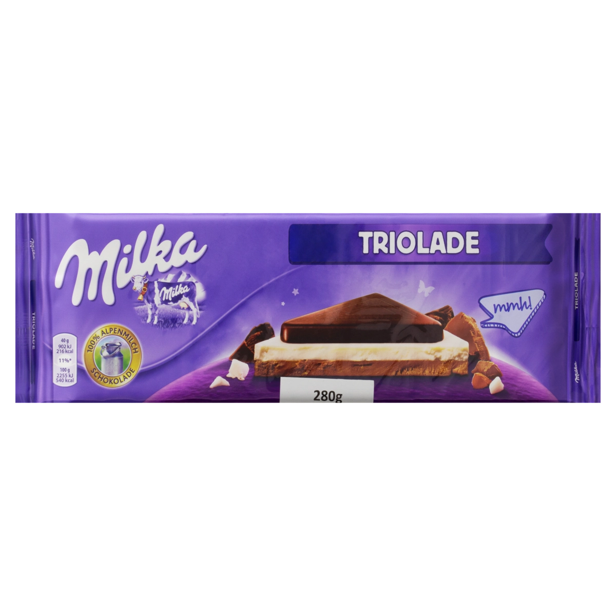 Choc.milka 280g Triolade