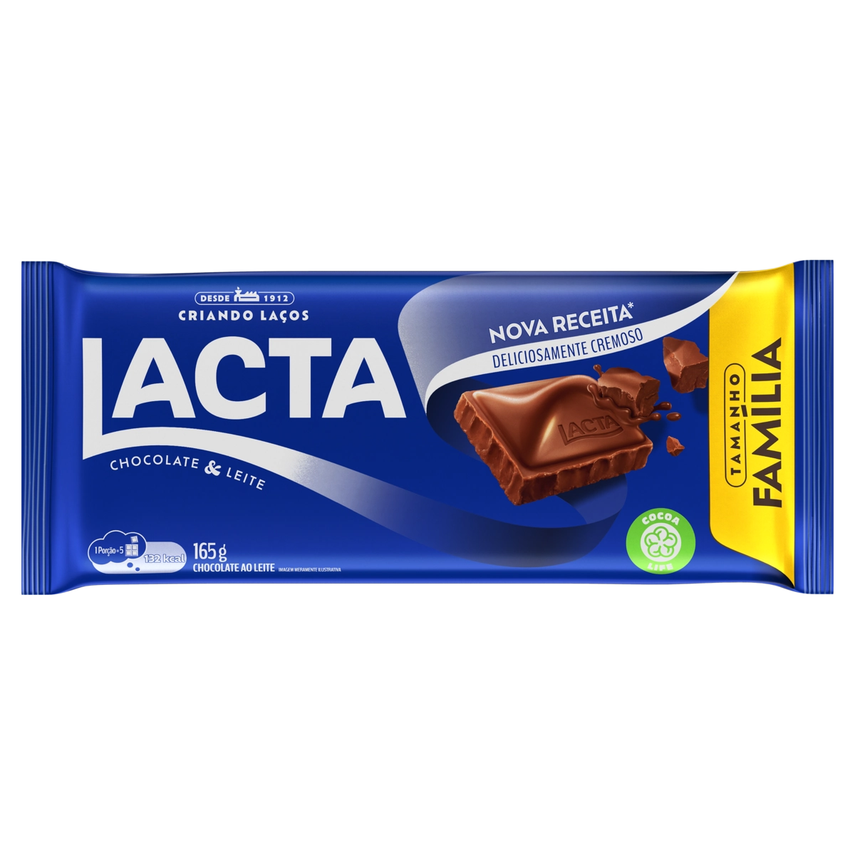 Chocolate LACTA ao Leite 165g
