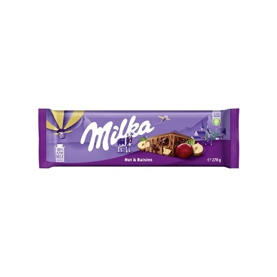 Chocolate Milka Raisins Nuts 270g
