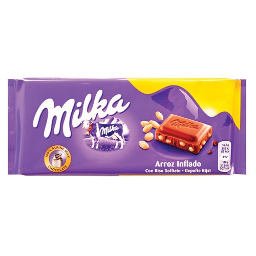 Chocolate Milka Ao Leite Rice Crisps 20 X 100g Lote: Ooa5121072:3,000