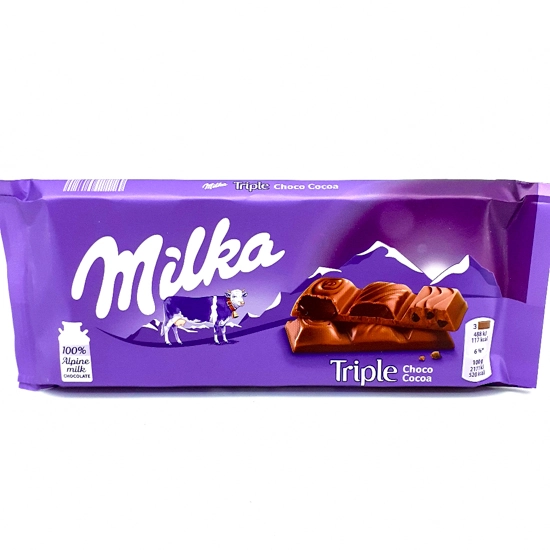 Milka Triple Cocoa 90g Dp C/ 18 Un