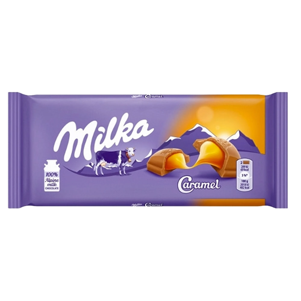 Milka Milk Chocolate With Caramel Filling