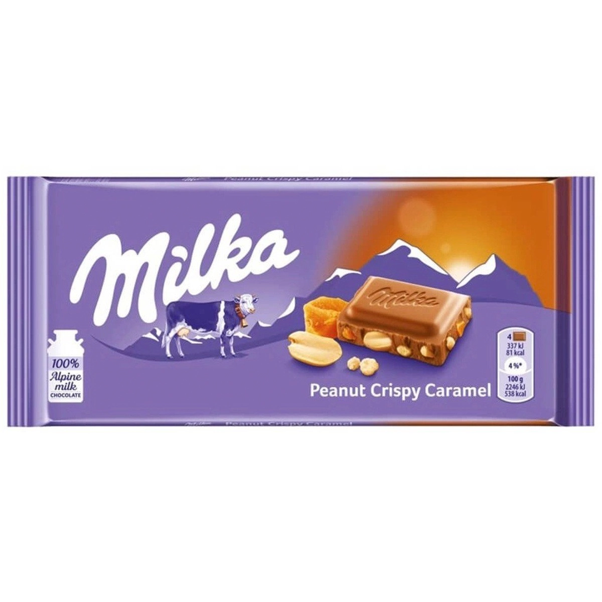 Coc Milka Peanut Crispy Caramel 90g