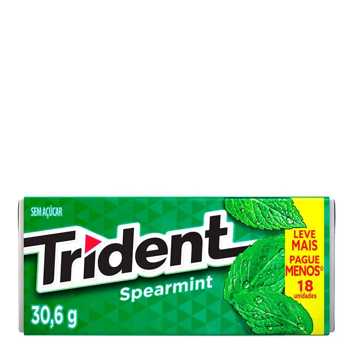Goma de Mascar TRIDENT Spearmint (18 Unidades) 30,6g