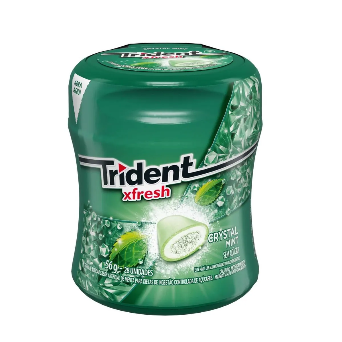 Goma de Mascar Trident x Mint Garrafa 56g