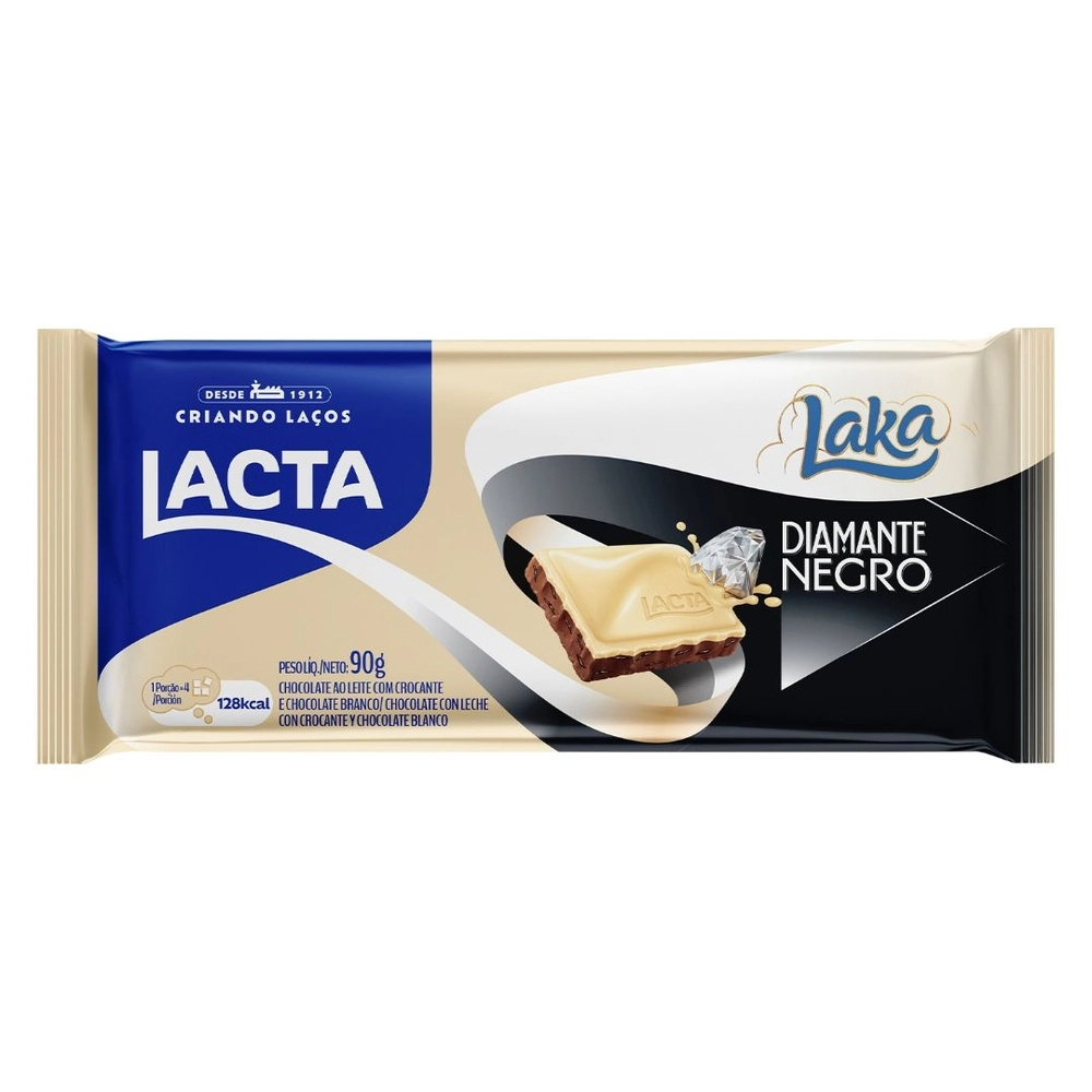 Choc.lacta Diamante Negro/laka 90g