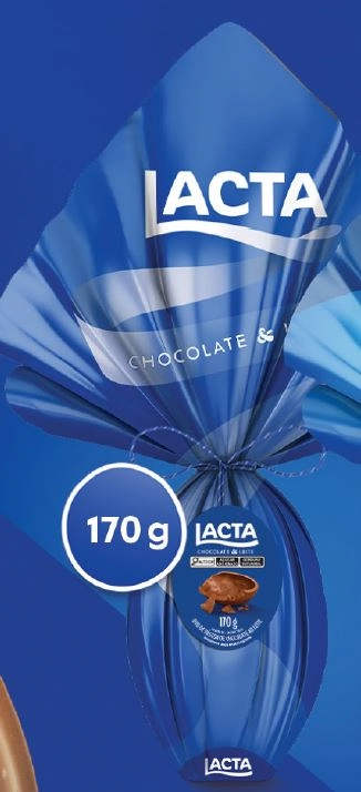 Ovo de Páscoa ao Leite Lacta 170g
